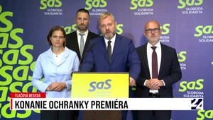 Tlačová beseda strany SaS o konaní ochranky premiéra