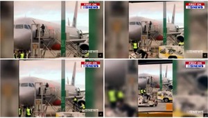 VIDEO: Muž zmeškal lietadlo, snažil sa ho zvonku otvoriť