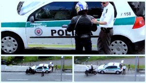 Keď policajt rieši motorkára dohovorom. Priateľsky
