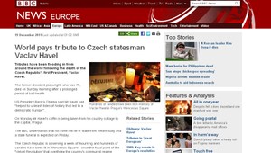 Havel (†75)? Symbol mieru a slobody, píše Chicago Tribune