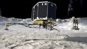 Sonda Philae poslala z kométy signál, potom jej došli batérie