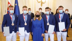 Prezidentka SR prijala medailistov z OH v Tokiu. Poďakovala sa im za vzornú reprezentáciu