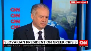 Prezident Kiska v štúdiu prestížnej CNN hovoril o Grécku