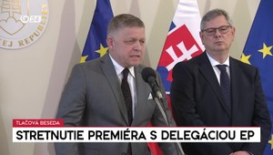 Tlačová beseda premiéra Fica po stretnutí s delegáciou Európskeho parlamentu