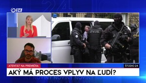 Štúdio 24: Aký ma proces s atentátnikom na premiéra vplyv na ľudí?