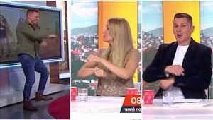 Moderátori si zatancovali v živom vysielaní nový hit internetu: TOTO vás rozseká!