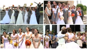 Päťnásobná megasvadba. Sestry sa vydávali spolu