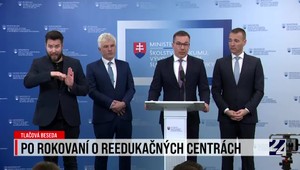 Tlačová beseda po rokovaní o reedukačných centrách