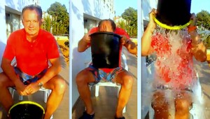 Prezident Kiska akceptoval Cibulkovej ľadovú výzvu a oblial sa