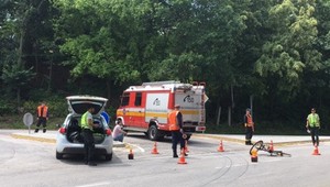 Nehoda počas festivalu na Myjave. Auto zrazilo cyklistu