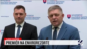 Tlačová beseda premiéra Fica po návšteve ministerstva životného prostredia