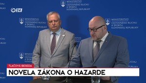 Tlačová beseda ministra Rudolfa Huliaka k novele zákona o hazarde