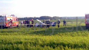 V Nitre sa zrútil aeromobil, zraneného muža previezli do nemocnice