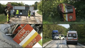 Hasiči išli pomáhať, no havarovali. Muži sa zranili