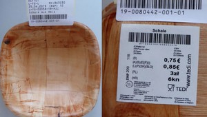 ÚVZ upozorňuje na nebezpečné drevené misky z Číny, môžu byť pre zdravie škodlivé