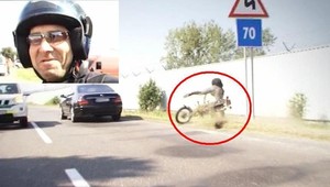 EXKLUZÍVNE: Nehoda motorkára priamo pred kamerami JOJ-ky