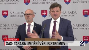 Tlačová beseda SaS o tom, že minister Taraba umožní výrub stromov