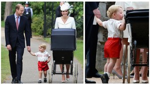 Rozkošný princ George: Na krste svojej sestričky na seba strhol celú pozornosť