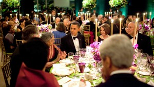 FOTOGALÉRIA. Stolovanie v Bielom dome? Veda a politika v jednom