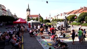 Centrum Prešova a celá jeho hlavná ulica sa zmenila na jedno veľké plátno. Maľovali deti, aj tí starší