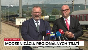 Tlačová beseda ministra Ráža: Modernizácia regionálnych tratí