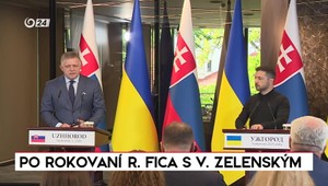 Tlačová beseda po rokovaní premiéra Fica s ukrajinským prezidentom Zelenským