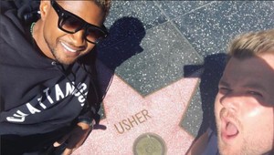 Usher to v Carpool Karaoke poriadne roztočil: Vyčistil svoju hviezdu na hollywoodskom chodníku slávy!