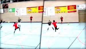 Šach - Matt! Pozrite si úchvatný gól z haly. Volej pätičkou chrbtom k bráne!