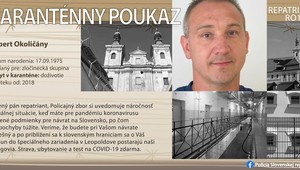 Títo piati dostanú pobyt, stravu a test na Covid-19 zdarma. Polícia vystavila poukazy do Leopoldova