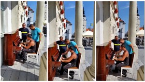 Robotníci si odskočili ku klavíru, a stojí to za to!