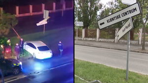 Opitý šofér zničil značku a strom. Skončil v cele policajného zaistenia