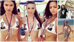 Krásky šalejú za Putinom. Prezidenta nosia na prsiach