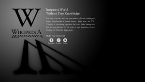Wikipediu vypli. Ako protest proti novému zákonu
