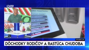 Štúdio 24: Dôchodky rodičov a rastúca chudoba