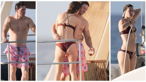 Svalnatý herec s manželkou v plavkách. Táto žena má štyri deti!