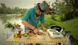 Lososový tatarák a pyré zo zeleru