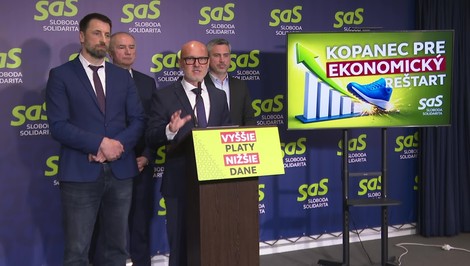 SaS navrhuje ekonomický reštart: Rovná daň 19 % a nulová daň z reinvestovaného zisku
