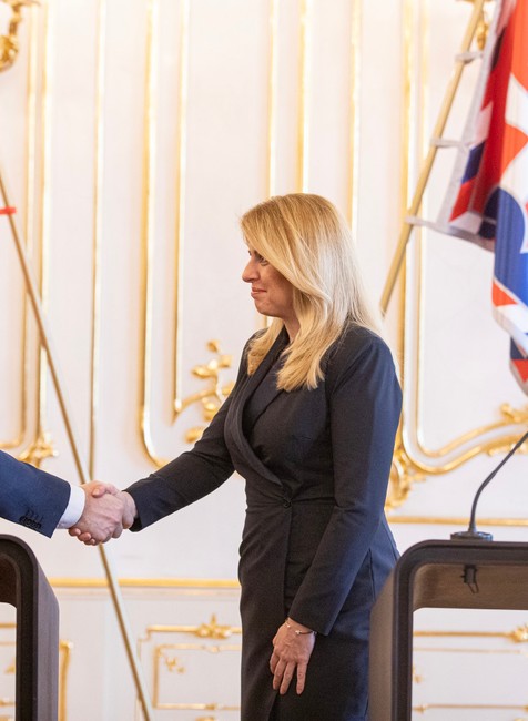 Igor Matovič u prezidentky Čaputovej