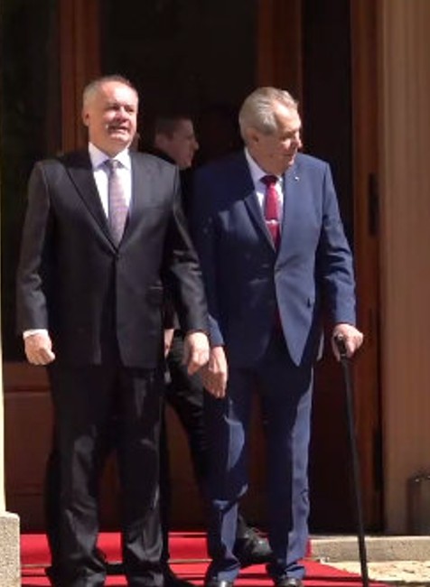 Rozlúčkové stretnutie Andrej Kisku s prezidentom Milošom Zemanom 