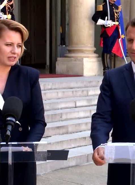 [multi] Prezidentka Zuzana Čaputová na návšteve Francúzska. Zvolila zaujímavý účes 2113