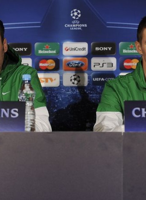 Pavel Hapal a Róbert Jež na TK pred zápasom Žilina-Spartak Moskva