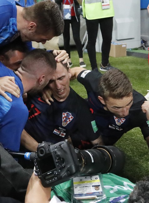 Chorvátsko oslava Mandžukič gól