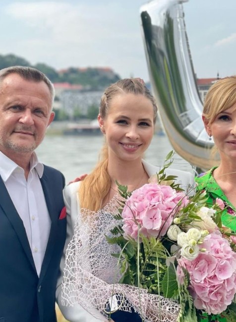 Vilo Rozboril s manželkou Sandrou a jej dcérou Ninou