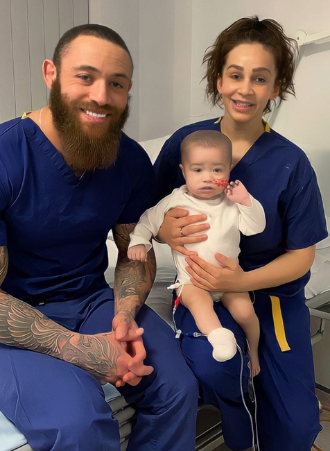 Ashley Cain s rodinou