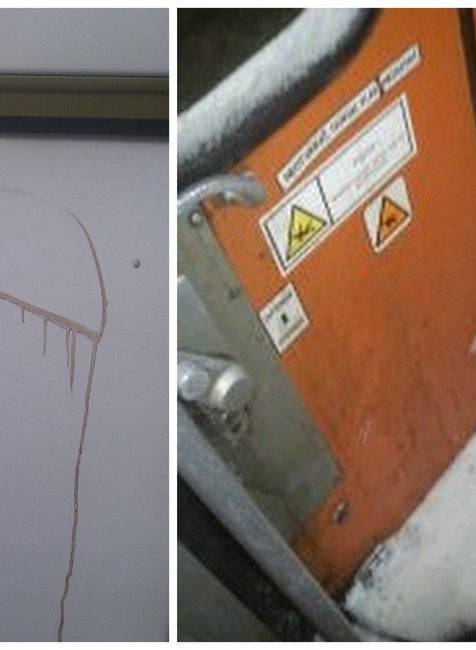 cestovanie vlakom sneh dvere koláž okno