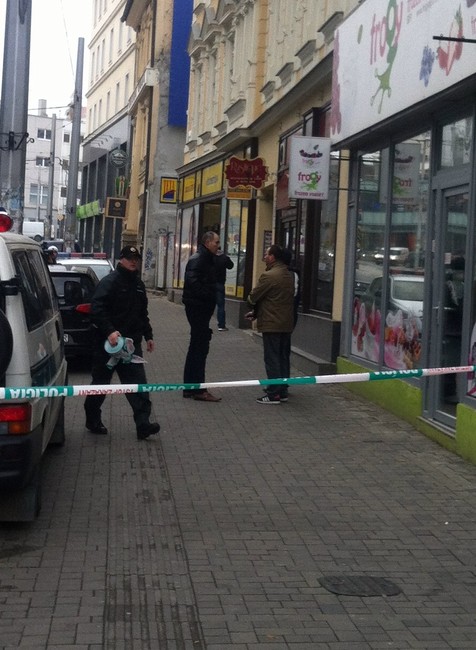 Zásah polície na Obchodnej