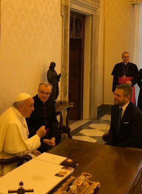 Peter Pellegrini u pápeža Františka