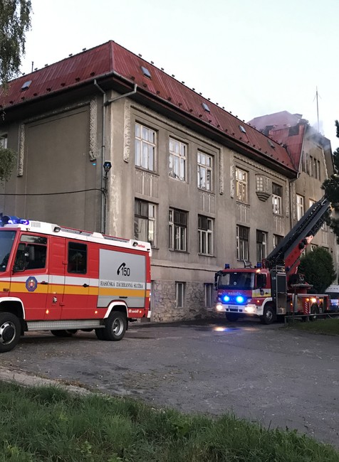 hasiči zasahovali pri požiari v nemocnici