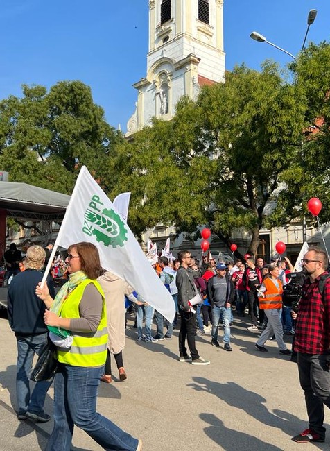 Odborový zväz KOVO protest