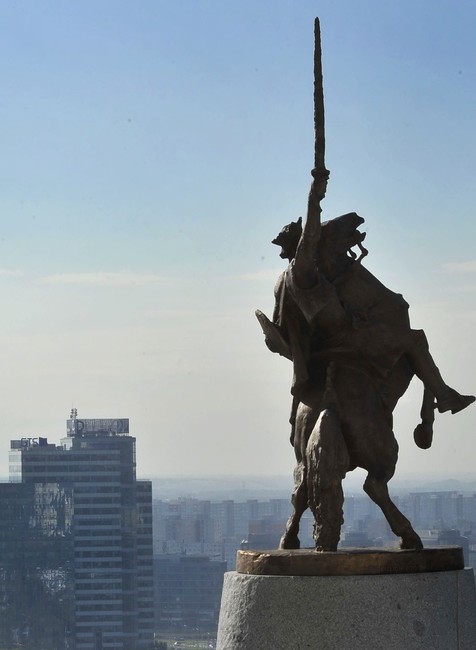 socha svatopluka2, vyhlad na mesto bratislava